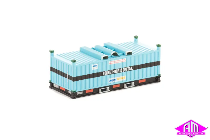 Rh/Rv Container Pacific National Blue Bore Horizontal Twin Pack Con-54 1