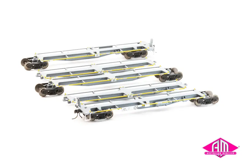Rrby 5 Car Articulated Container Wagon, National Rail, Rrby7145k (2002+) Art08 1