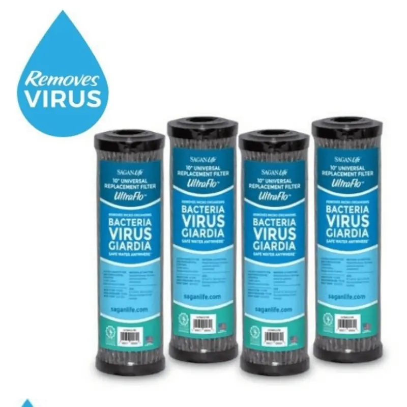 Sagan Ultraflo 10" Universal Filter Replacement For Rv Water Filter & Undersink Kit 1
