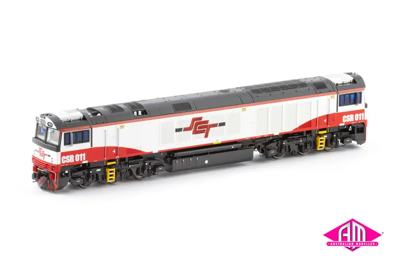 Sda1 Class Locomotive Csr011 Sct - V2 Red/White/Black (Sda1-7) Ho Scale 1