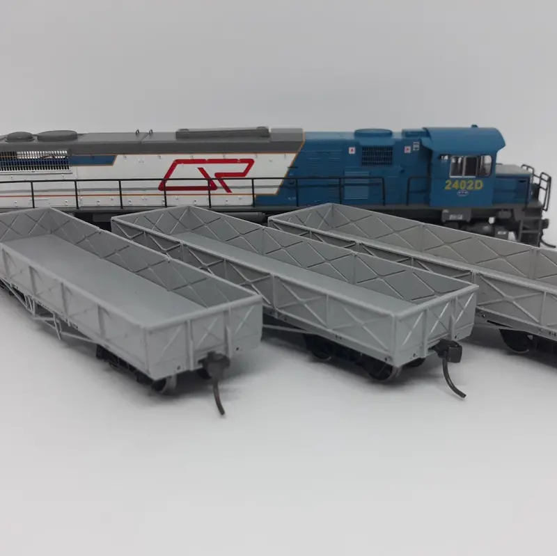 Set05ho - Queensland Rail Locomotive Starter Set With 3 Open Wagons (Ho Scale) 1