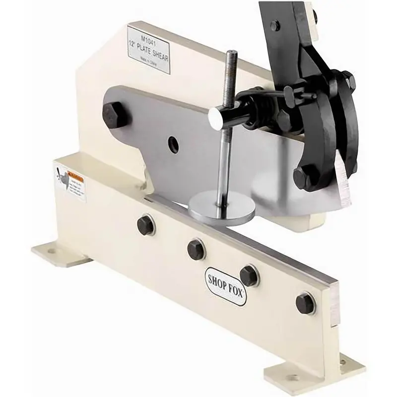 Shop Fox M1041 12" Plate Shear W/ Compound Lever Action & Ground/Hardened Knives 1