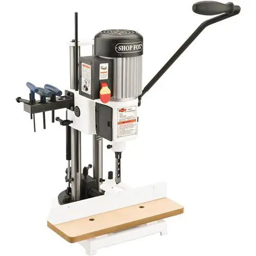 Shop Fox W1671 3/4 Hp Heavy-Duty Steel Quick-Adjust Depth Mortising Machine 1