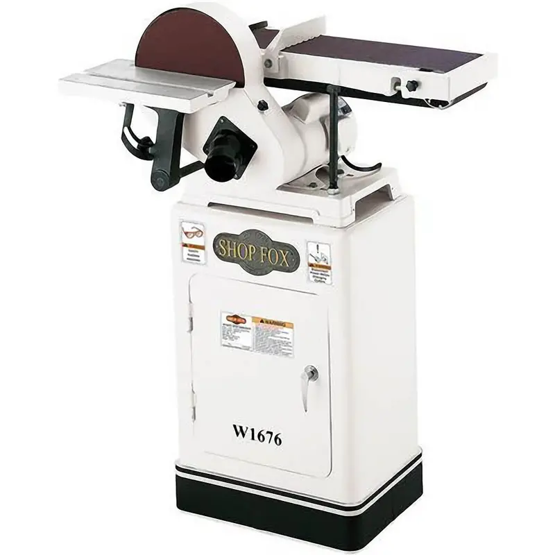 Shop Fox W1676 1 H.P. 6" Belt / 10" Disk Combination Sander W/ Quick Change Belt 1