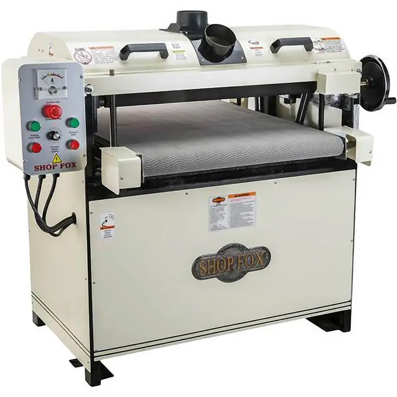 Shop Fox W1678 5 H.P. 26" Dual Drum Sander With Micro-Adjustable Rear Drum 1