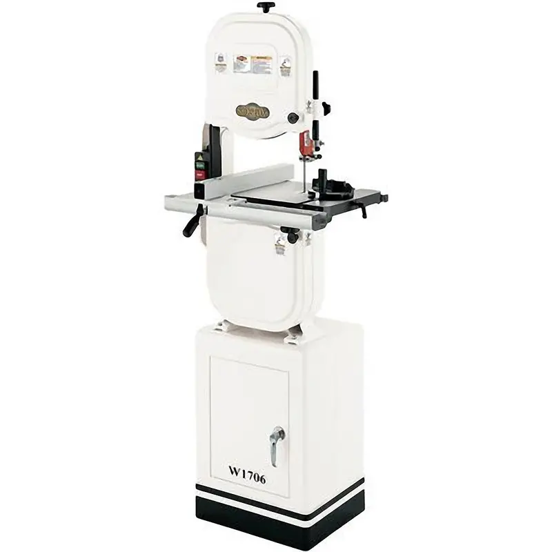 Shop Fox W1706 1 Hp 14" Bandsaw W/ Extruded Aluminum Fence/Rails & Cabinet Stand 1