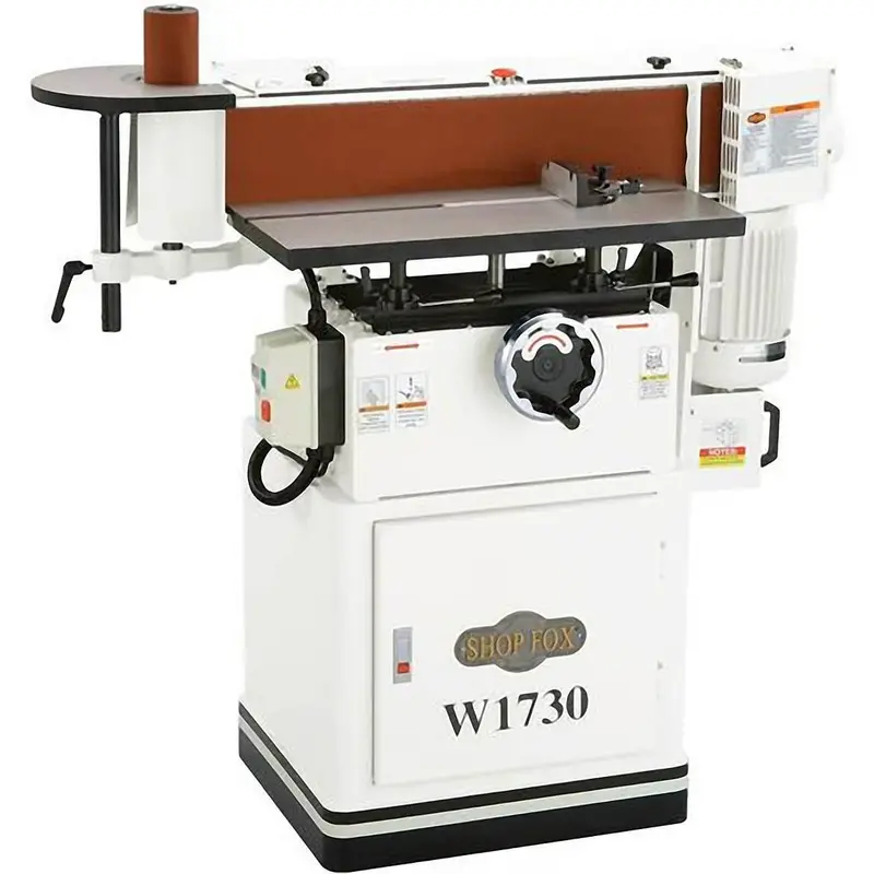 Shop Fox W1730 Oscillating Edge Sander 0 To 90 Degree Tilting Platen & 2Hp Motor 1
