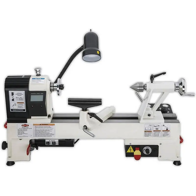 Shop Fox W1836 12" X 15" Benchtop Wood Lathe With Variable-Speed Spindle Control 1