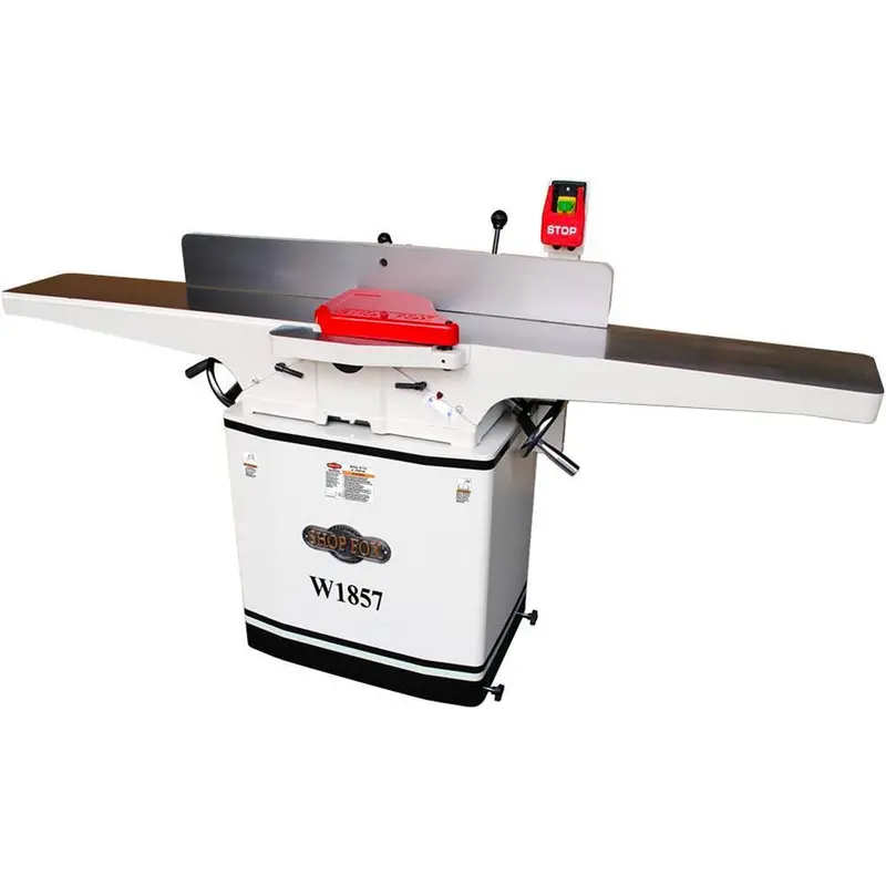 Shop Fox W1857 8 Inch X 72 Inch Built-In Mobile Base Dovetail Jointer 1