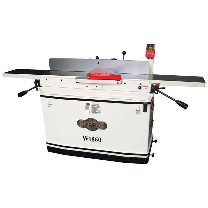 Shop Fox W1860 230 Volt 8 Inch X 76 Inch Parallelogram Spiral Cutterhead Jointer 1