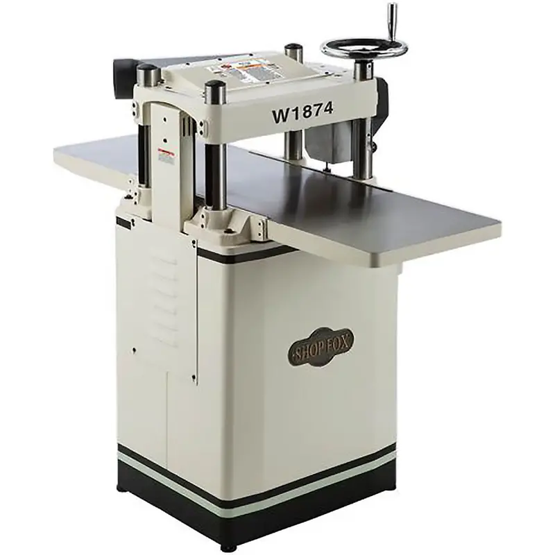 Shop Fox W1874 230V 3-Hp 15'' 2-Speed Fixed-Table Planer W/ Helical Cutterhead 1