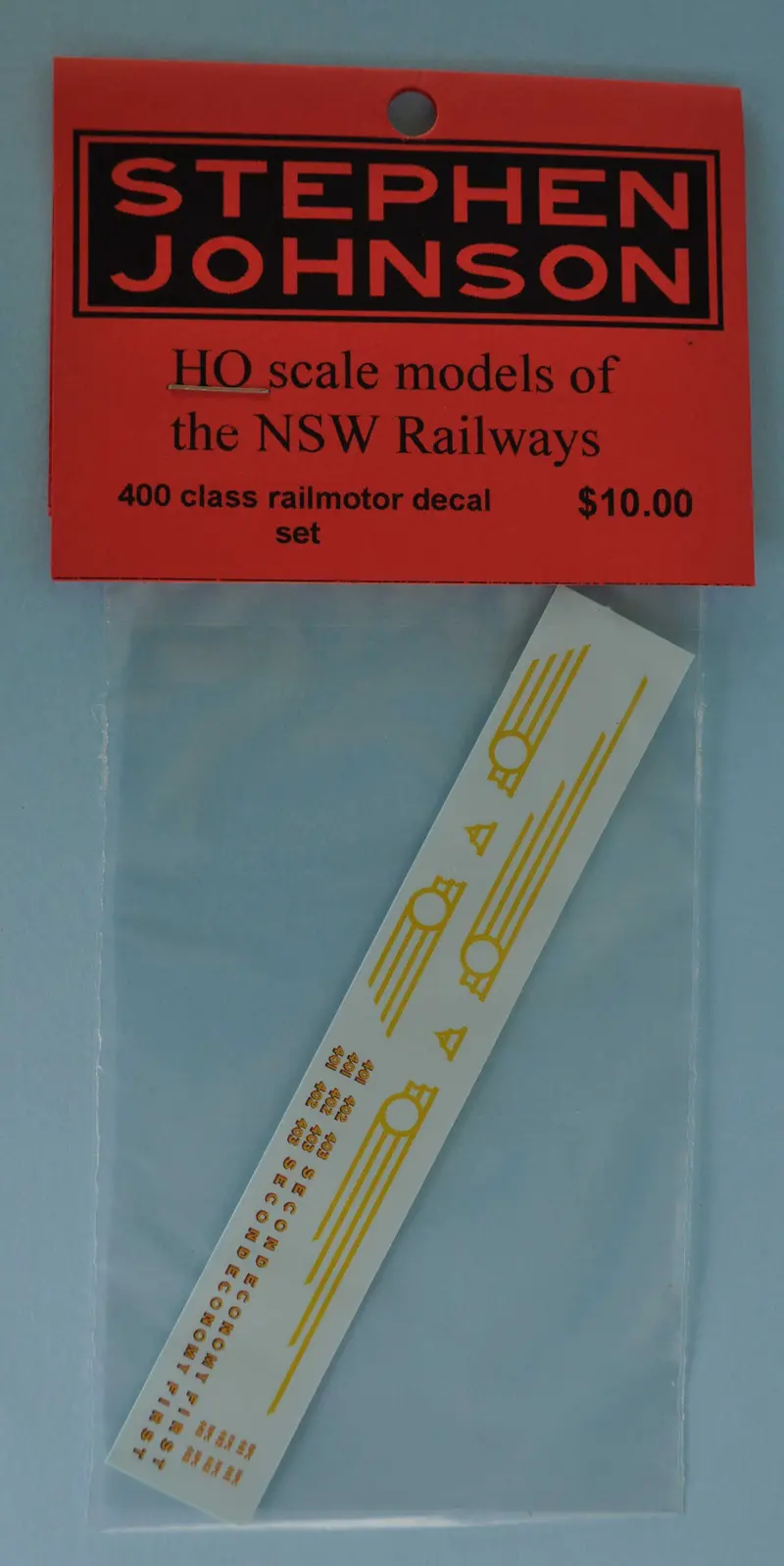 Sj-400Rm - 400 Class Railmotor Decal Set (Ho Scale) 1