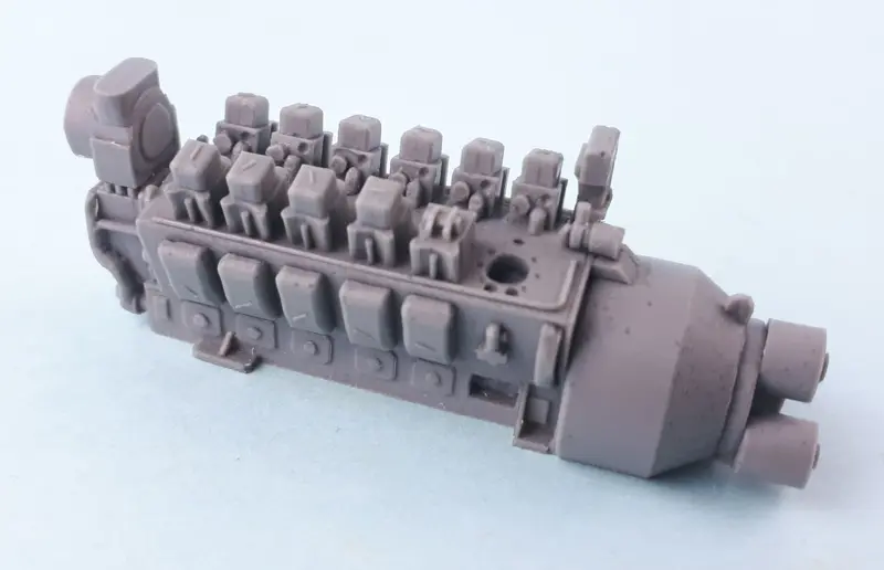 Sj-A251v12pmur - Alco 251 V12 Prime Mover Engine Casting - Under Repair (Ho Scale) 1