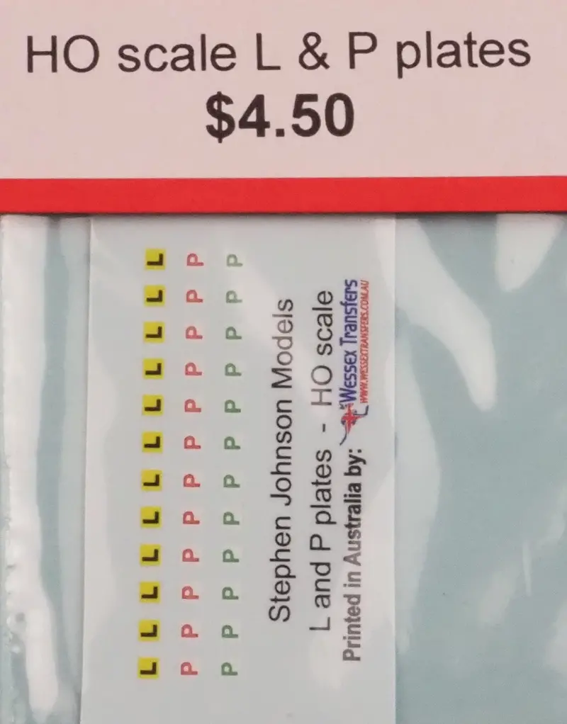 Sj-Lpds - L & P Plate Decal Set (Ho Scale) 1