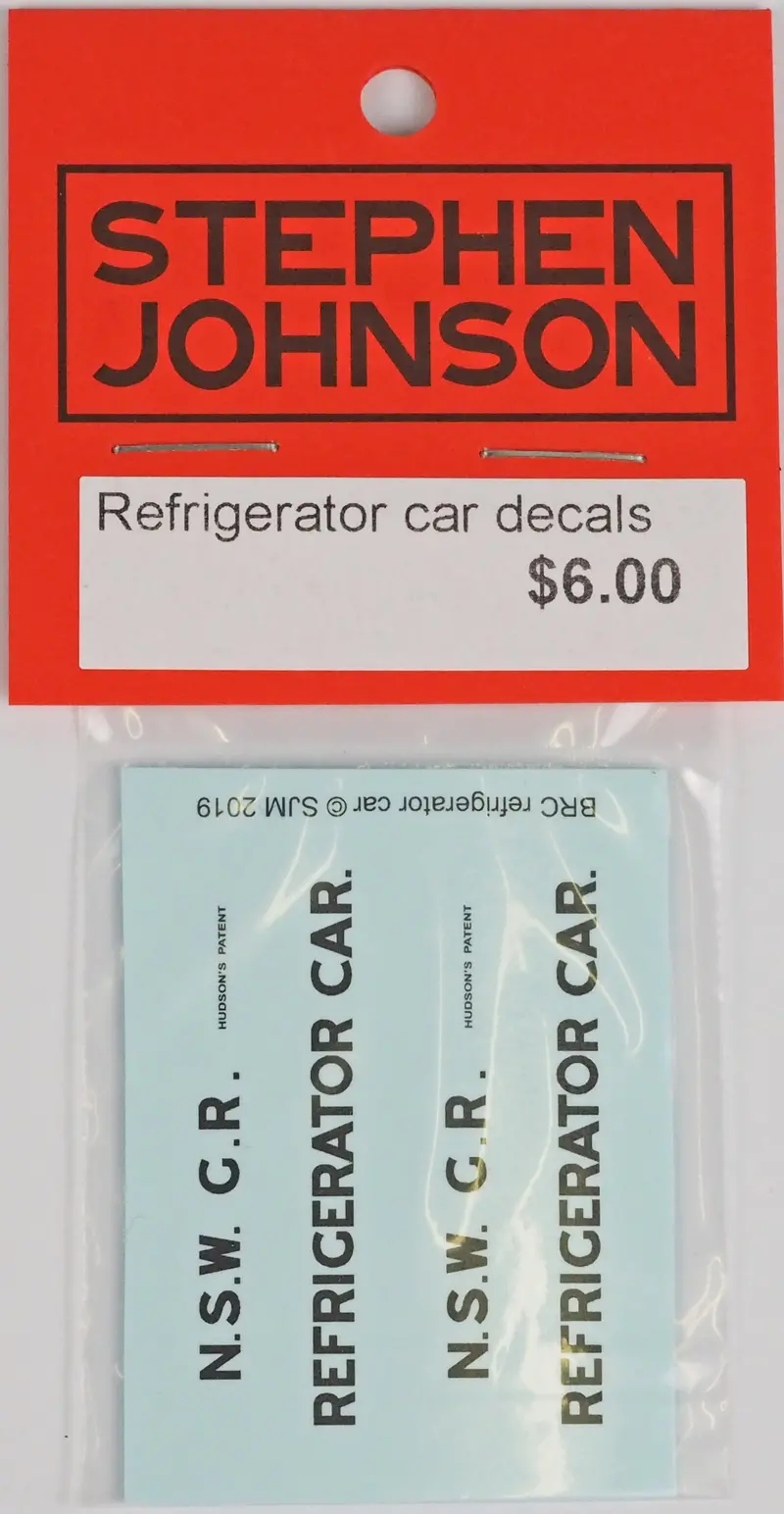 Sj-Rcbkd - Nswgr Refrigerator Car Decal Set Black (Ho Scale) 1