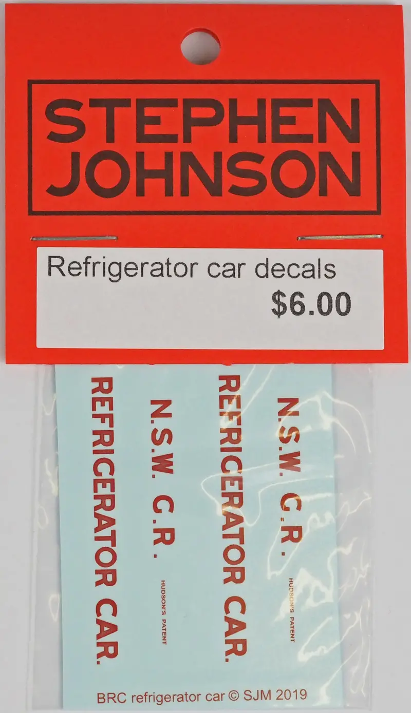 Sj-Rcrdd - Nswgr Refrigerator Car Decal Set Red (Ho Scale) 1