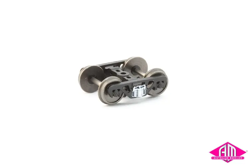 Sp-109 2Db/Dba Bogie With 36" Rp25-110 Blackened Metal Disc Wheels - 1 Pair 1