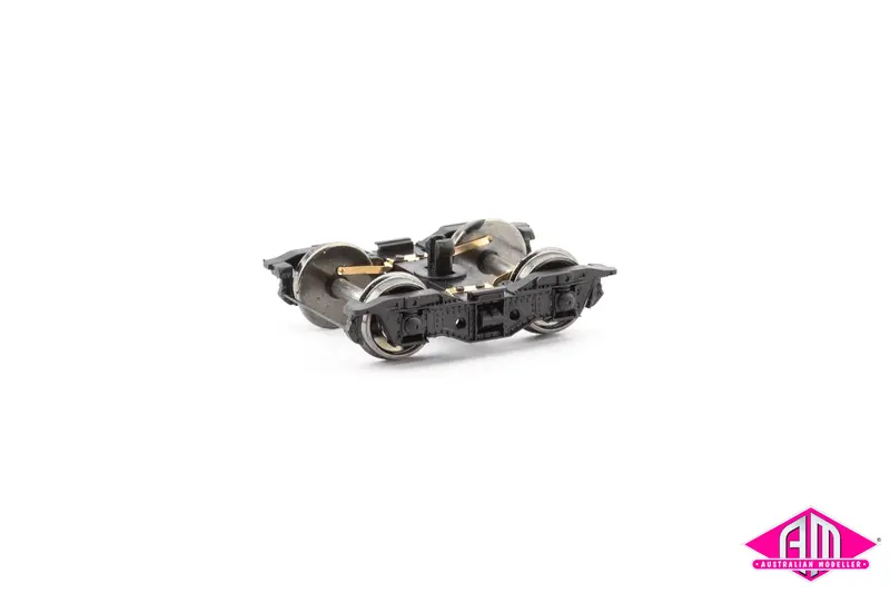 Sp-91 2Ae Bogies With 36" Rp25-110 Blackened Metal Disc Wheels - 1 Pair With Pickups 1