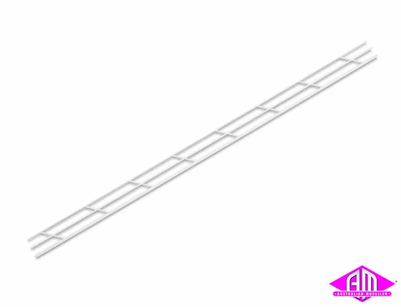 Srs-4 - Styrene - Stair Rail - 1:100 (Ho Scale) 1