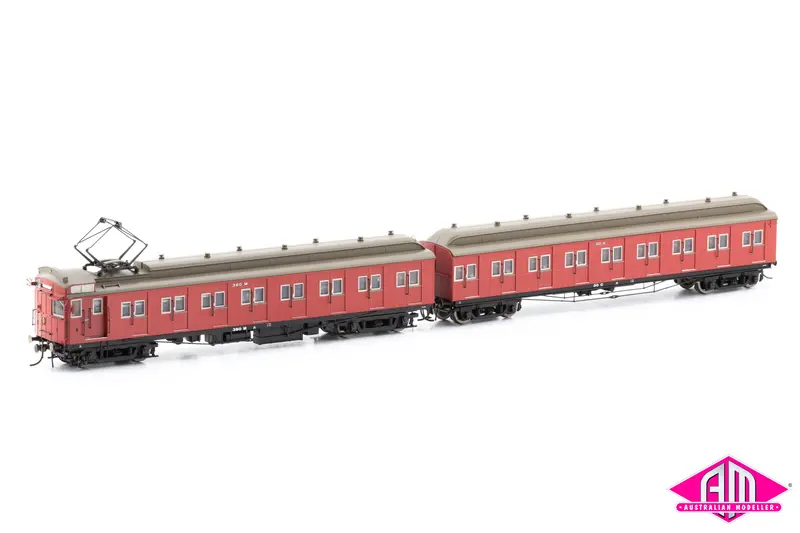 Tait Vr Carriage Red With Disc Wheels & No Signs - 7 Car Set Vps-24 Ho Scale 1