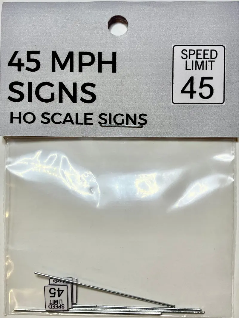 The Train Girl - Ttg014 - 45Mph Limit 4Pk (Ho Scale) 1