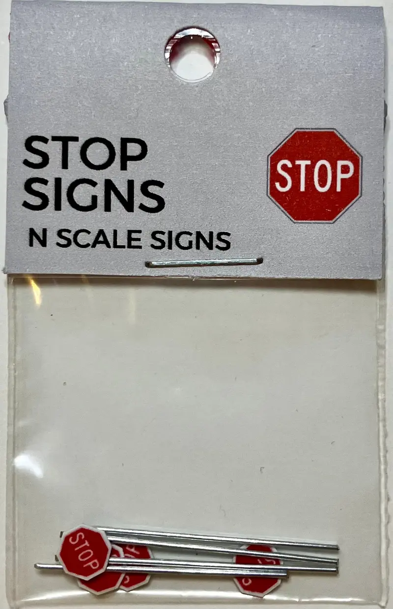 The Train Girl - Ttg026 - Stop Sign 4Pk (N Scale) 1