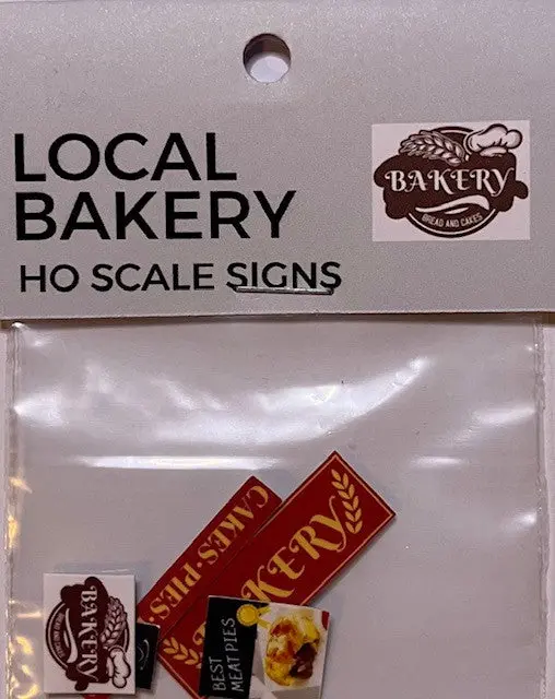 The Train Girl - Ttg038 - Aussie Advertising - "Local Bakery" 6Pk (Ho Scale) 1