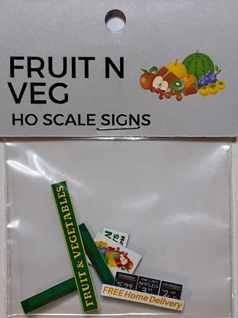 The Train Girl - Ttg042 - Aussie Advertising "Fruit Shop" 6Pk (Ho Scale) 1