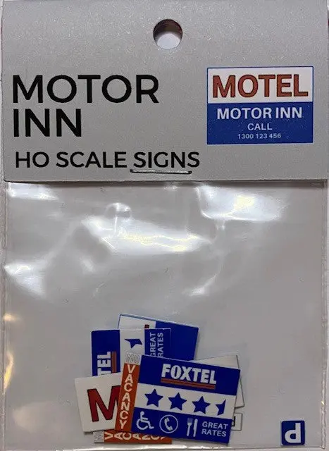 The Train Girl - Ttg043 - Aussie Advertising "Motel" 6Pk (Ho Scale) 1