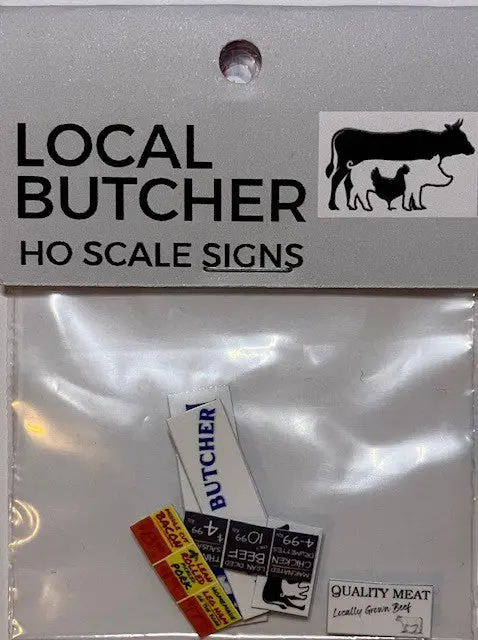 The Train Girl - Ttg045 - Aussie Advertising "Butcher" 6Pk (Ho Scale) 1