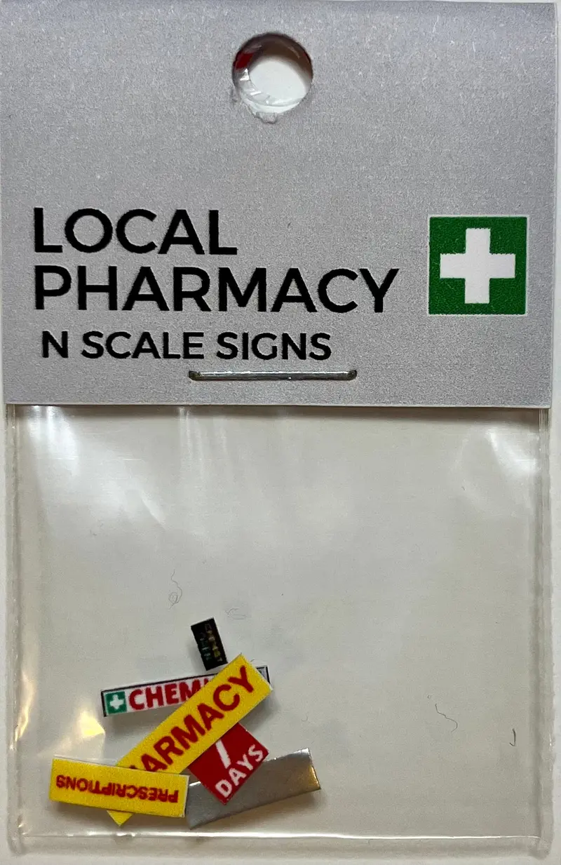 The Train Girl - Ttg052 - Aussie Advertising "Pharmacy" 6Pk (N Scale) 1