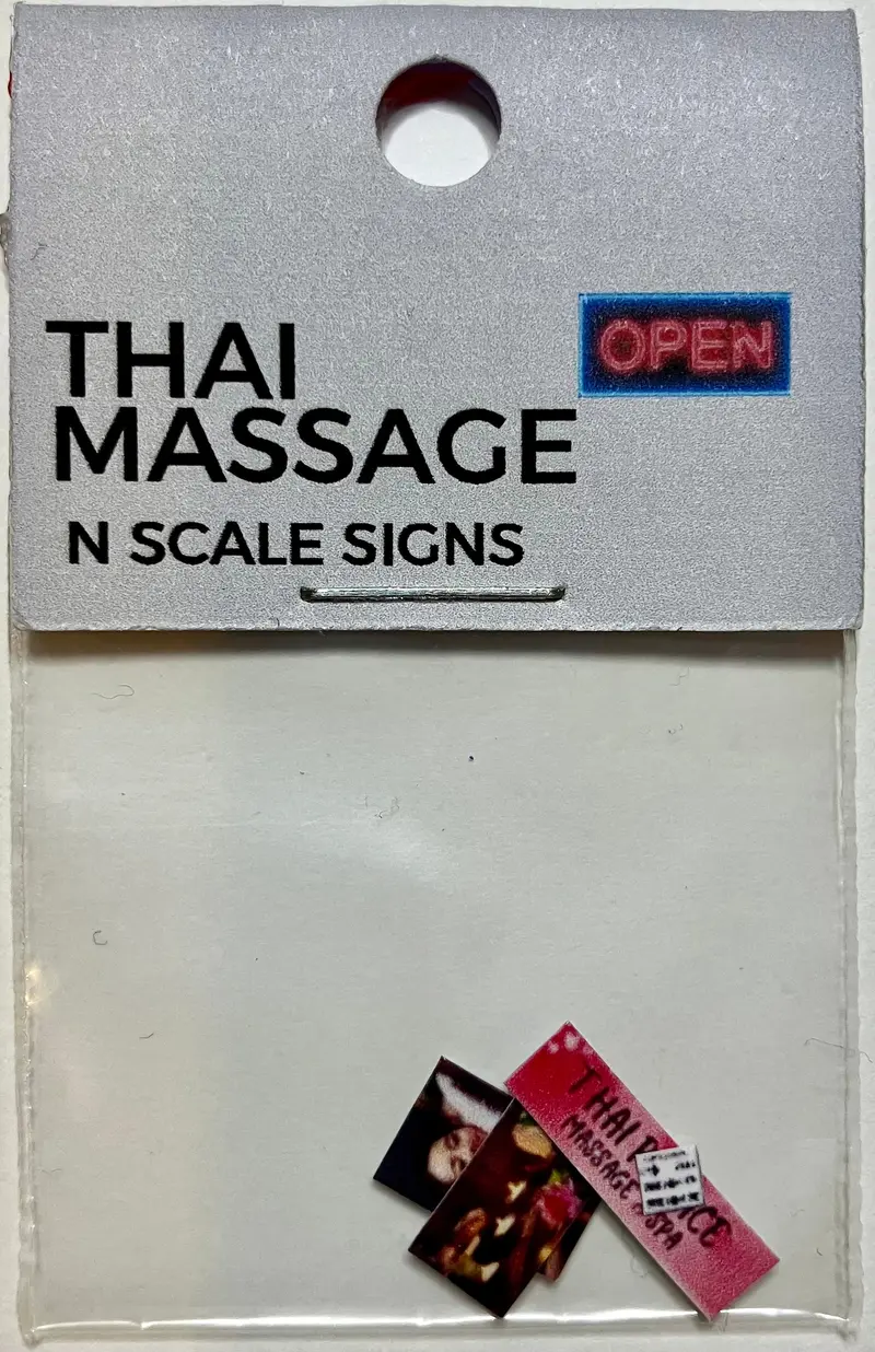 The Train Girl - Ttg053 - Aussie Advertising "Massage Spa" 6Pk (N Scale) 1