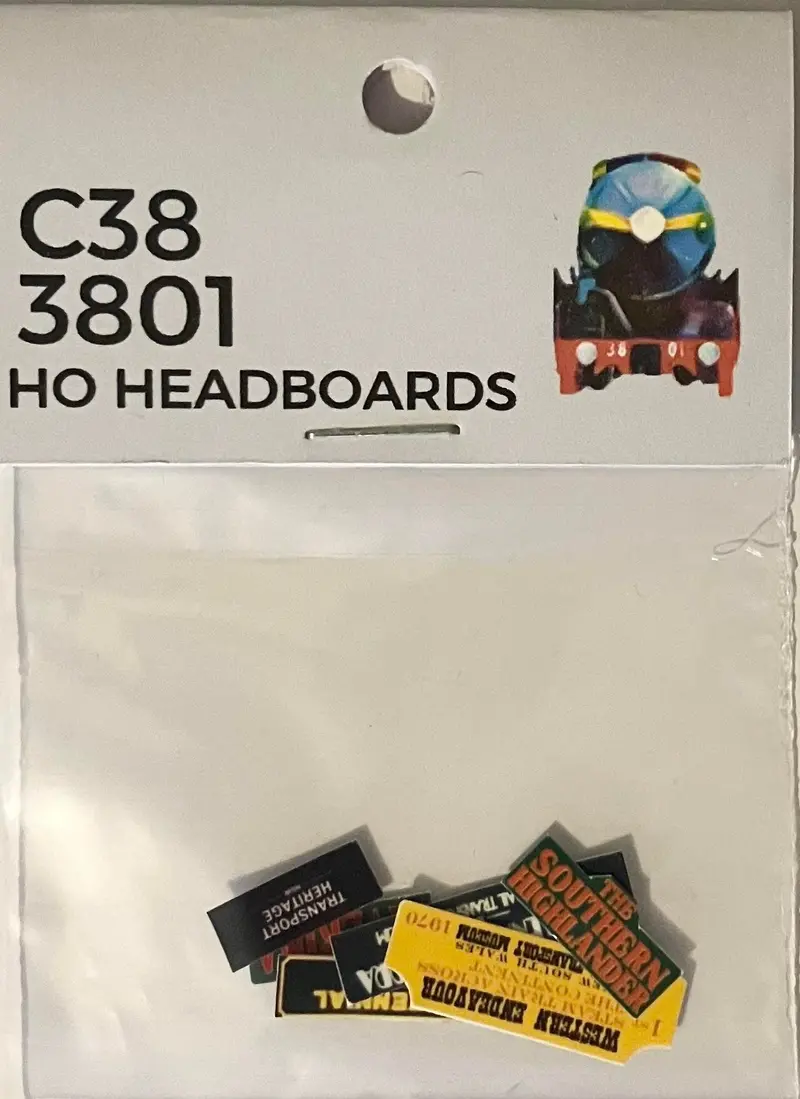 The Train Girl - Ttg055 - C38 3801 Headboards - 6Pc (Ho Scale) (Limited Edition) 1