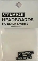 The Train Girl - Ttg059 - Steamrail Headboards - Black & White - 2Pc (Ho Scale) 1