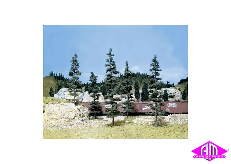 Tk23 - Realistic Tree Kit - Pine Trees 5Pc (15.2Cm - 22.8Cm) 1