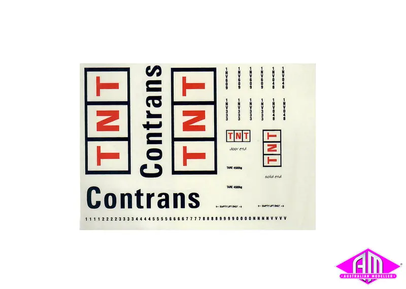 Tnt Contrans -1 (20 Foot) Decal Lcd-4 1