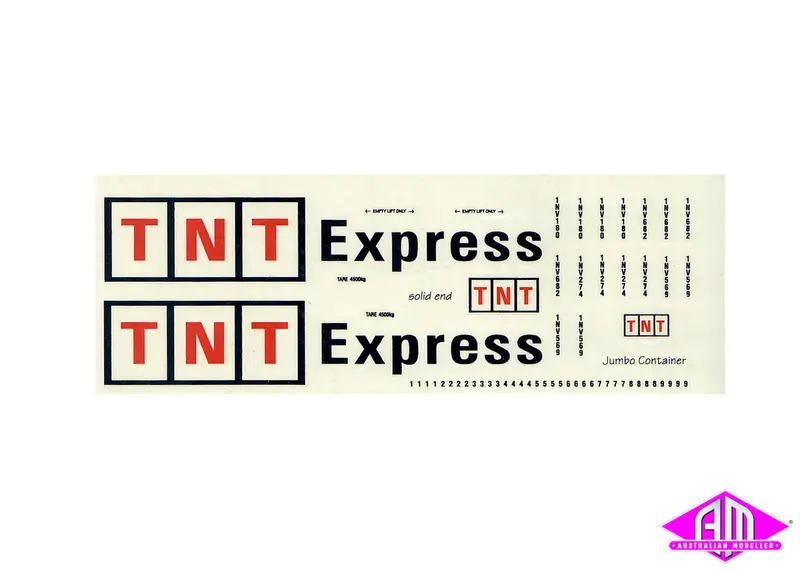 Tnt Express Decal Lcd-9 1