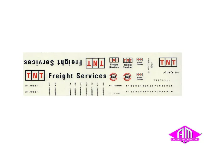 Tnt Freight Service -1 Small Decal Lcd-6 1