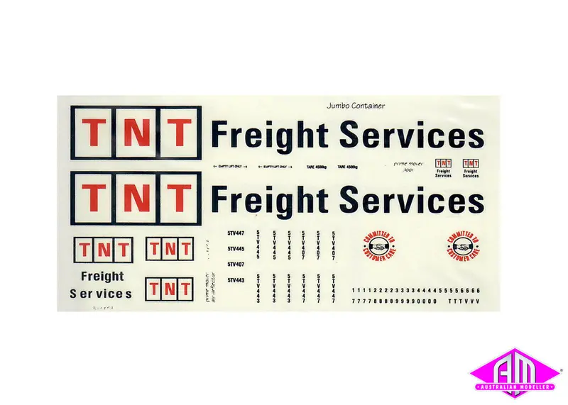 Tnt Freight Service -2 Small Decal Lcd-7 1