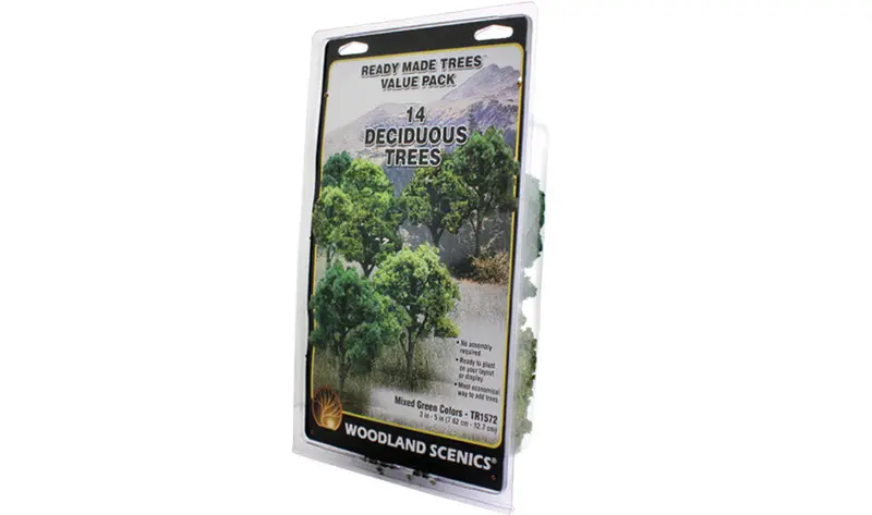 Tr1572 - Trees - Mixed Green Deciduous 14Pk (7.62Cm-12.7Cm) 1