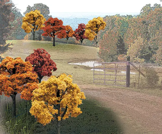 Tr1576 - Trees - Fall Colours Deciduous 23Pc (5.08Cm-7.62Cm) 1
