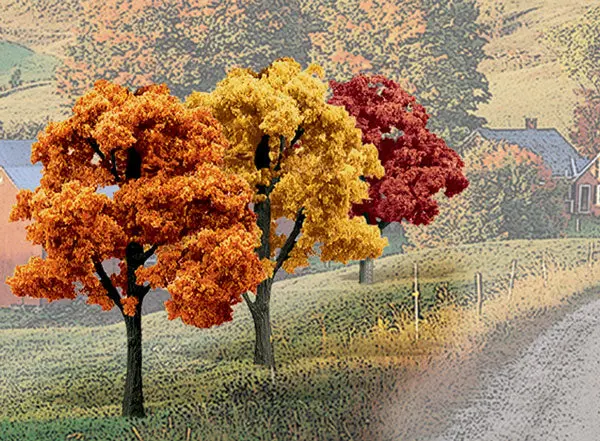 Tr1577 - Trees - Fall Colours Deciduous 14Pc (7.62Cm-12.7Cm) 1