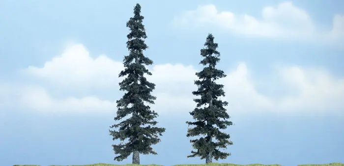 Tr1621 - Trees - Spruce 2Pc (12.7Cm, 10.1Cm) 1