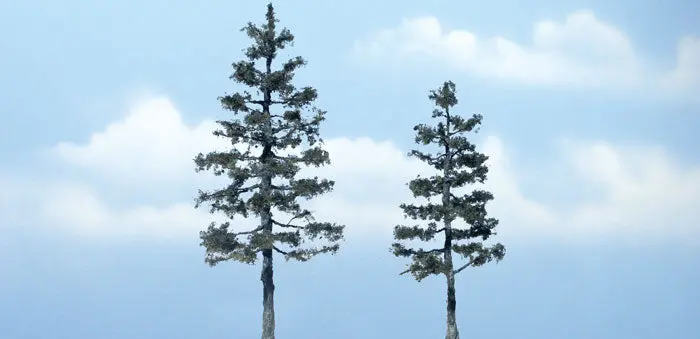 Tr1624 - Trees - Pine 2Pc (10.1Cm, 13.3Cm) 1