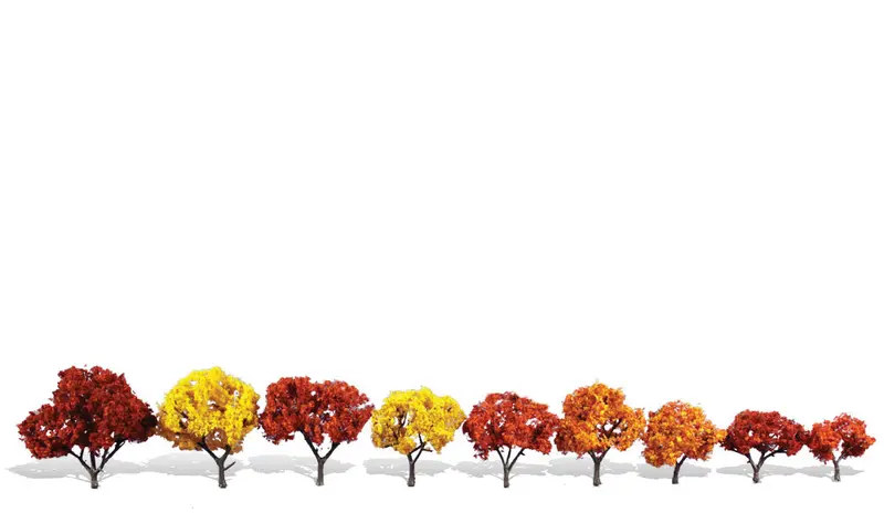 Tr3540 - Trees - Harvest Blaze 9Pc (3.17Cm-7.62Cm) 1