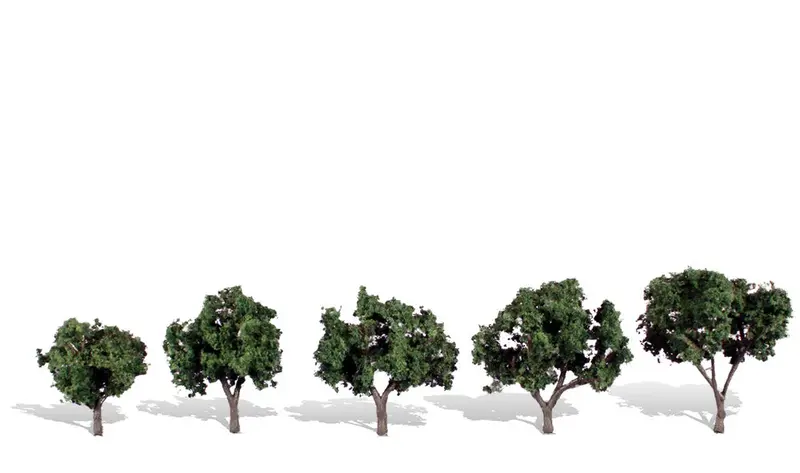 Tr3548 - Trees - Cool Shade 5Pc (3.17Cm-5.08Cm) 1