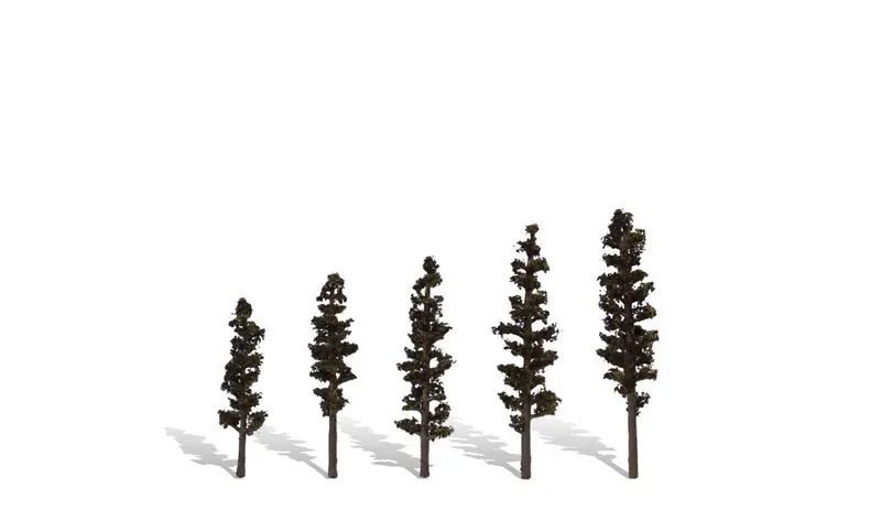 Tr3560 - Trees - Standing Timber 5Pc (6.35Cm-10.1Cm) 1