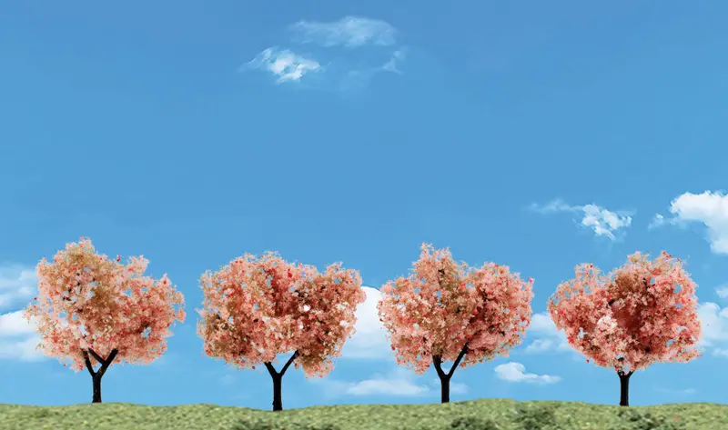 Tr3593 - Trees - Flowering Trees 4Pc (5.08Cm-7.62Cm) 1