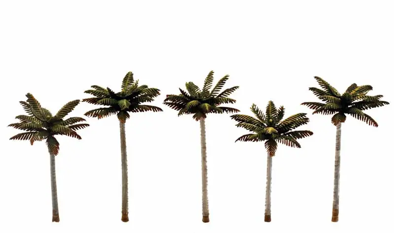 Tr3597 - Trees - Small Palm Trees 5Pc (7.62Cm-9.52Cm) 1