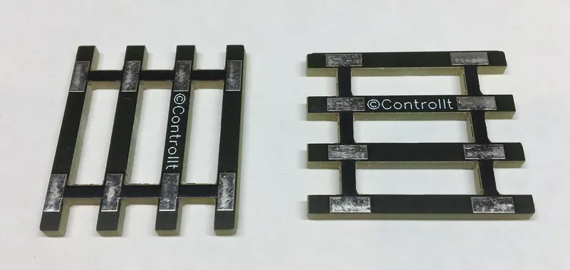 Trk-Pcs-Ho  - Controlit - Printed Circuit Board Sleepers, 1 Pair (Ho Scale) 1